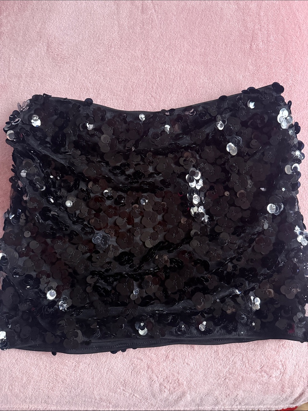 Fashion Nova Black Sequin Mini Skirt - Shimmer Party Staple